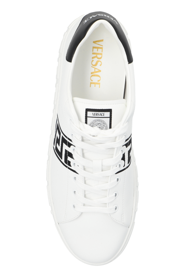 美品 GIANNI VERSACE アンクルブーツ ベロア レザー ビックロゴ 0400021343738?wid=900